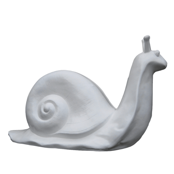 Resine Sculpture Escargot 100CM Blanc MATIS - S&C