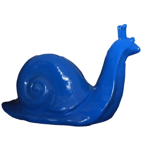 Resine Sculpture Escargot 100CM Bleu JOVIN - S&C