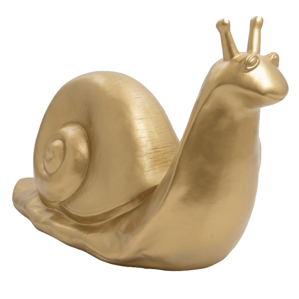 Resine Sculpture Escargot 100CM Doré JARAL - S&C