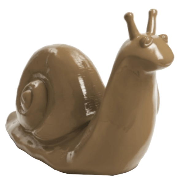 Resine Sculpture Escargot 100CM Marron LYSANDRE - S&C