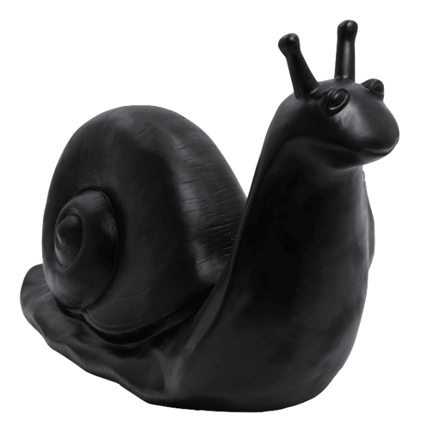 Resine Sculpture Escargot 100CM Noir NIMROD - S&C