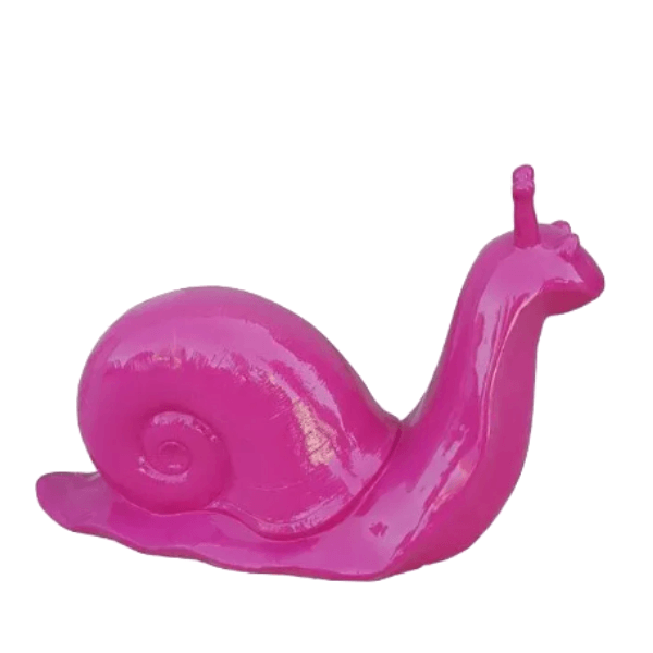 Resine Sculpture Escargot 100CM Rose Fushia AELIS - S&C