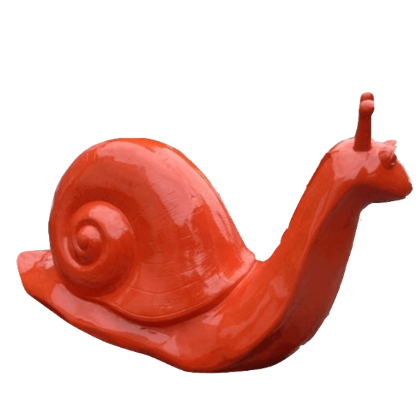 Resine Sculpture Escargot 100cm Rouge ZYLAN - S&C