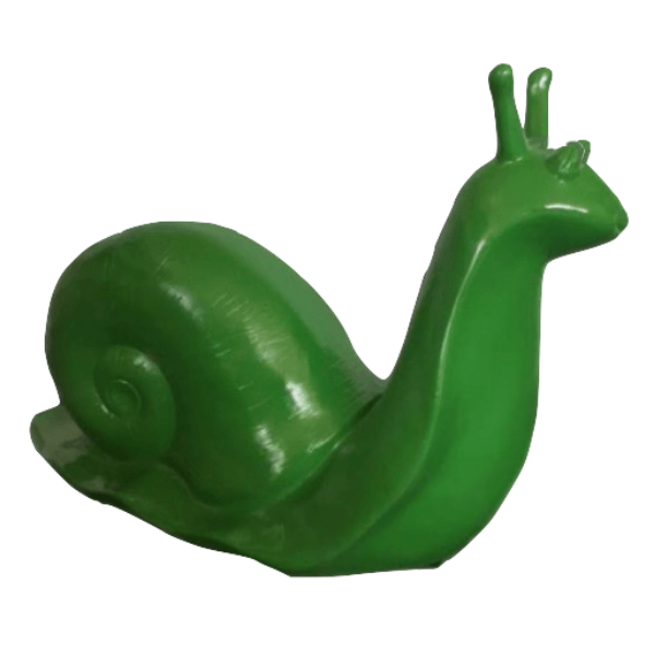 Resine Sculpture Escargot 100CM Vert ZYLKIA - S&C