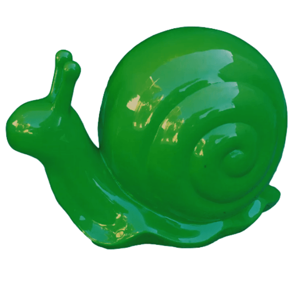 Resine Sculpture Escargot 50cm Vert MANDRIN - S&C