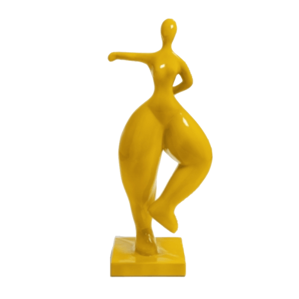 Resine Sculpture Femme Nana 135CM Jaune LORENT - S&C