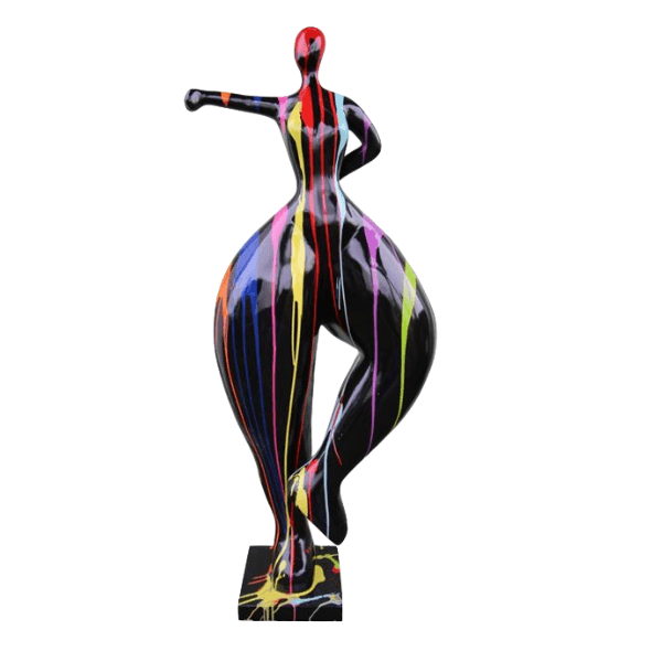 Resine Sculpture Femme Nana 135CM Multicolore KALIANE - S&C