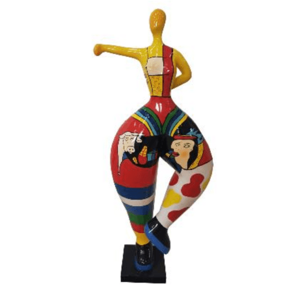 Resine Sculpture Femme Nana 135 CM Multicolore LUMY - S&C