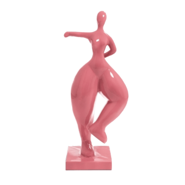 Resine Sculpture Femme Nana 135CM Rose Clair ZENON - S&C