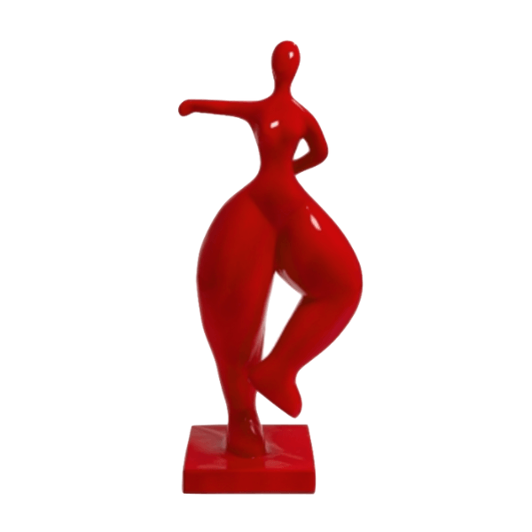 Resine Sculpture Femme Nana 135CM Rouge AELIS - S&C