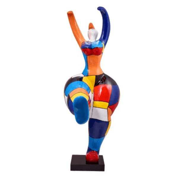 Resine Sculpture Femme Nana 55CM Multicolore KEREN - S&C