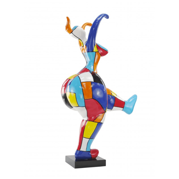 Resine Sculpture Femme Nana 55CM Multicolore KEREN - S&C