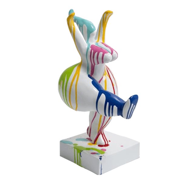 Resine Sculpture Femme Nana 55CM Multi Coulure JOLIVAN - S&C