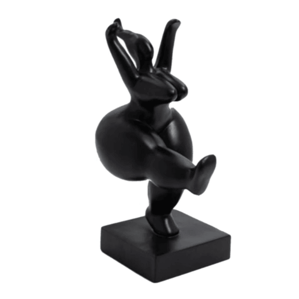 Resine Sculpture Femme Nana 55CM Noir OLYMPE - S&C