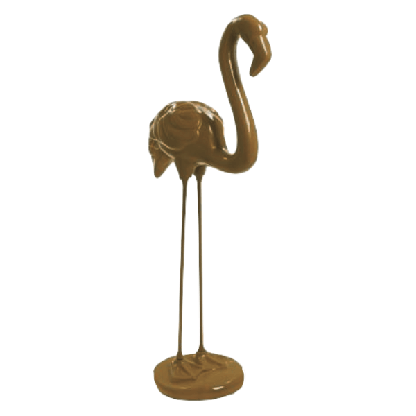 Resine Sculpture Flamant Rose 110cm Marron GYLAN - S&C