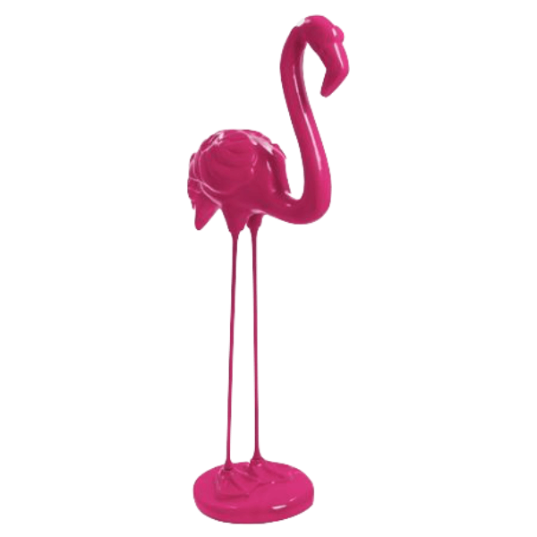 Resine Sculpture Flamant Rose 110cm Rose Fushia HAZEL - S&C