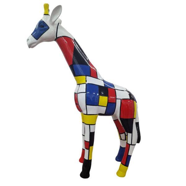 Resine Sculpture Girafe 110cm Multicolore AELIA - S&C