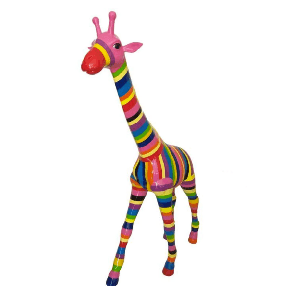 Resine Sculpture Girafe 150CM Multicolore GILDAS - S&C