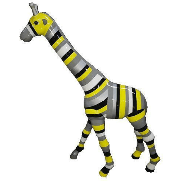 Resine Sculpture Girafe 150CM Jaune NALIO - S&C