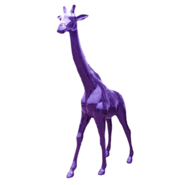 Resine Sculpture Girafe 150CM Violet DIMERA - S&C