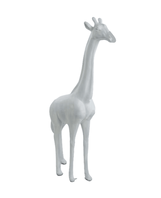 Resine Sculpture Girafe 210CM Blanc MATTHIEU - S&C