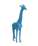 Statue Girafe Animaux Resine - 210cm - Bleu Ciel - ANIMAUX-RESINE.FR