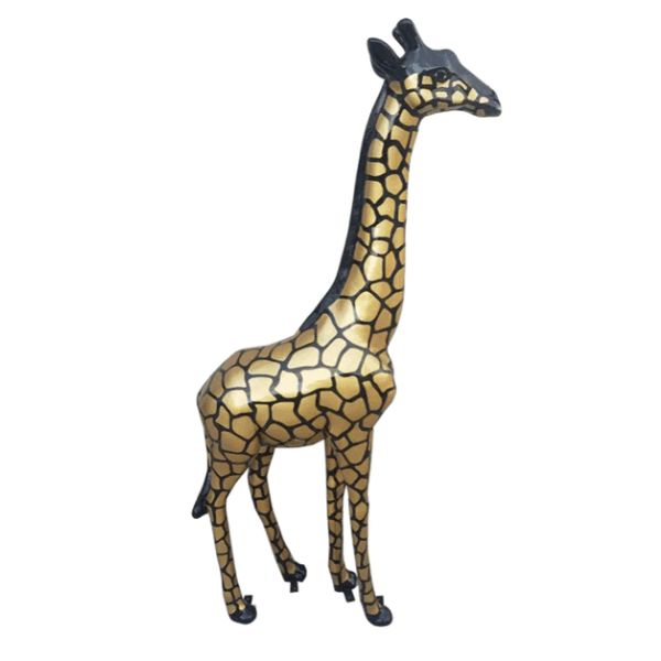 Resine Sculpture Girafe 210CM Doré LUCAN - S&C