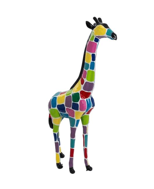 Resine Sculpture Girafe 210CM Multicolore EGINOT - S&C