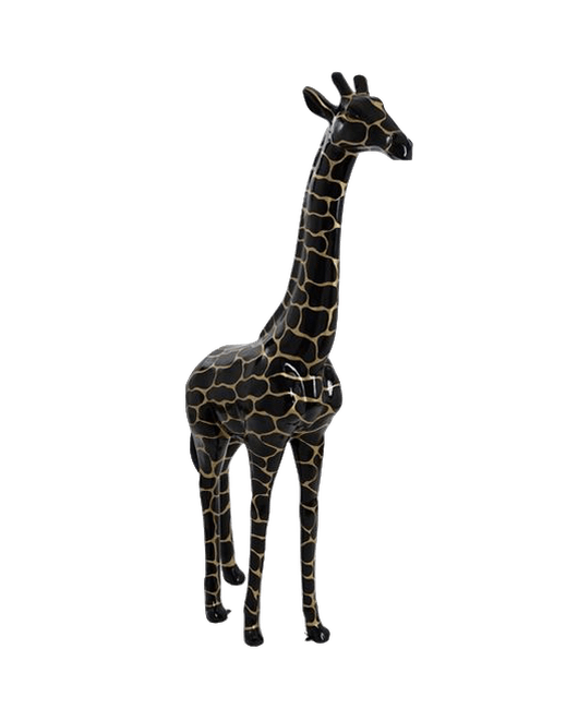 Resine Sculpture Girafe 210CM Ecaille Dorée ELDRA - S&C