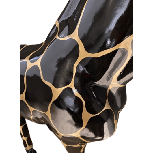 Resine Sculpture Girafe 210CM Ecaille Dorée ELDRA - S&C