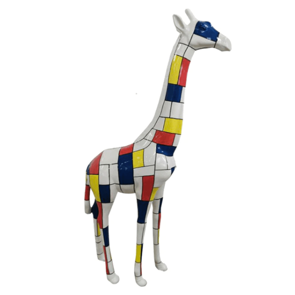 Resine Sculpture Girafe 210CM Multicolore AELIEN - S&C