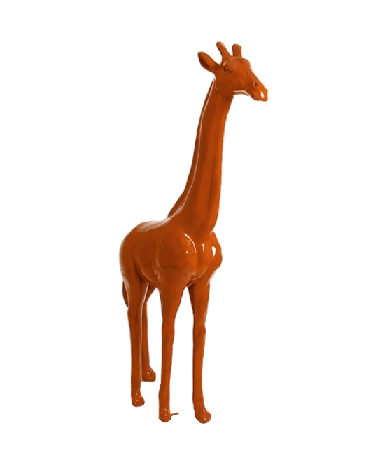 Resine Sculpture Girafe 210CM Orange LORIM - S&C
