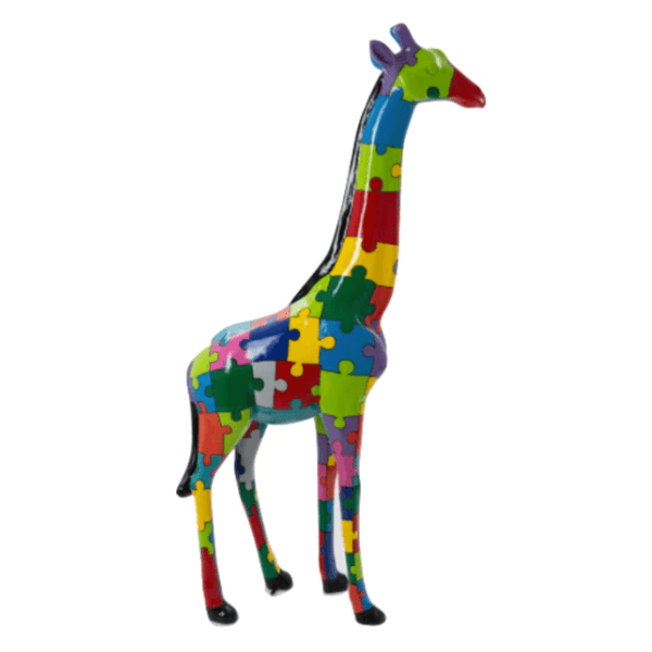 Resine Sculpture Girafe 210CM Multicolore DIME - S&C