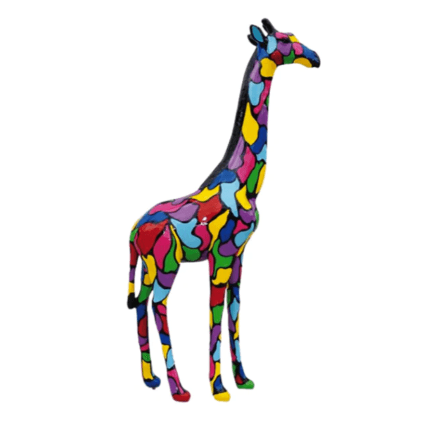Resine Sculpture Girafe 210CM Multicolore AELIUS - S&C