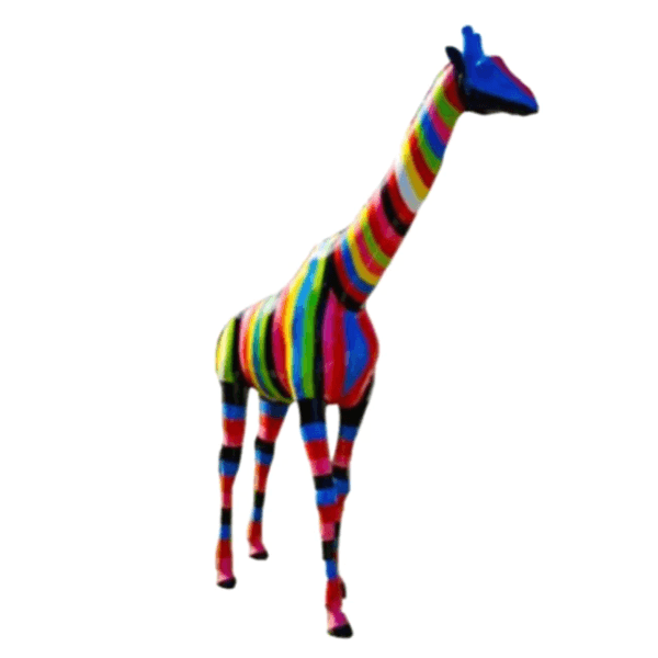 Resine Sculpture Girafe 320CM Multicolore ELIZAR - S&C