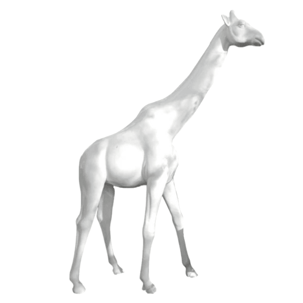 Resine Sculpture Girafe 320CM Blanc MATIS - S&C