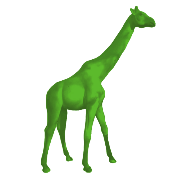 Resine Sculpture Girafe 320CM Vert Pomme ELDAN - S&C