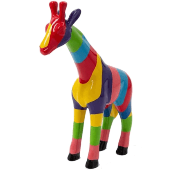 Resine Sculpture Girafe 50cm Multicolore FENOR - S&C