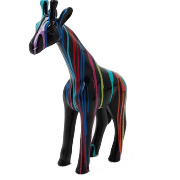 Resine Sculpture Girafe 50cm Multicolore NOUREN - S&C