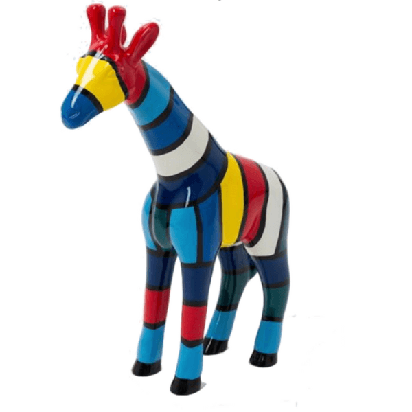 Resine Sculpture Girafe 50cm Multicolore JOVAL - S&C