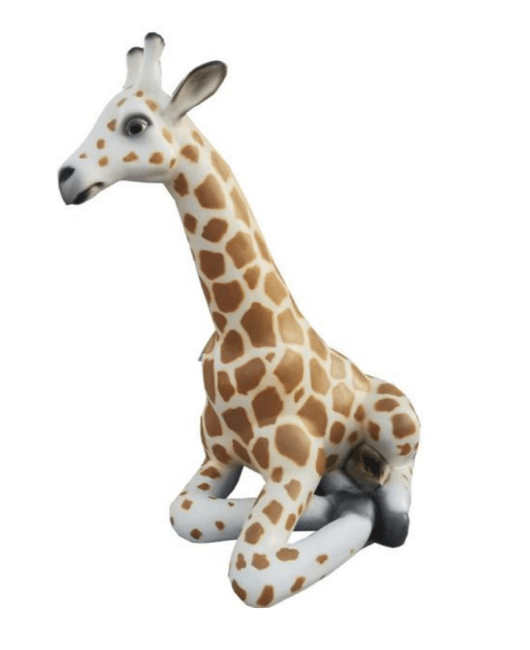 Resine Sculpture Girafe 90cm Naturel ALOUIS - S&C