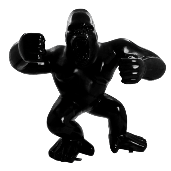Resine Sculpture Gorille 120CM Noir MALOAN - S&C