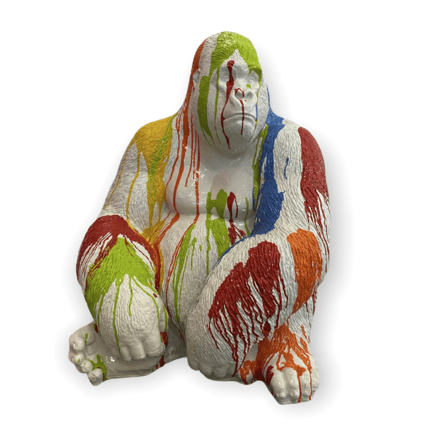 Resine Sculpture Gorille 75CM Multicolore DRELAN - S&C