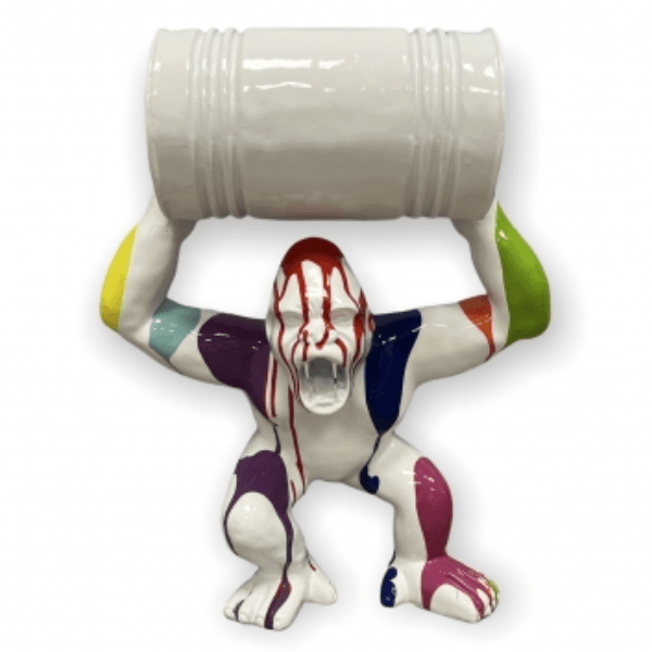 Resine Sculpture Gorille 100CM Multi Couleur ALYTH - S&C