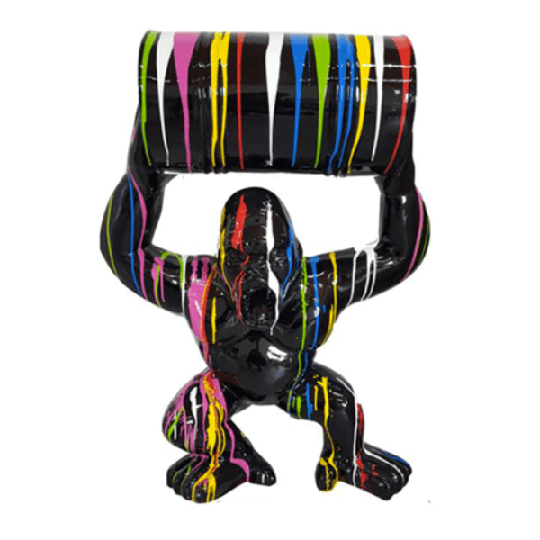 Resine Sculpture Gorille 100cm Multicolore NOXEL - S&C
