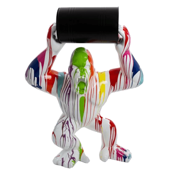 Resine Sculpture Gorille 260CM Multi Couleur ROMILDE - S&C