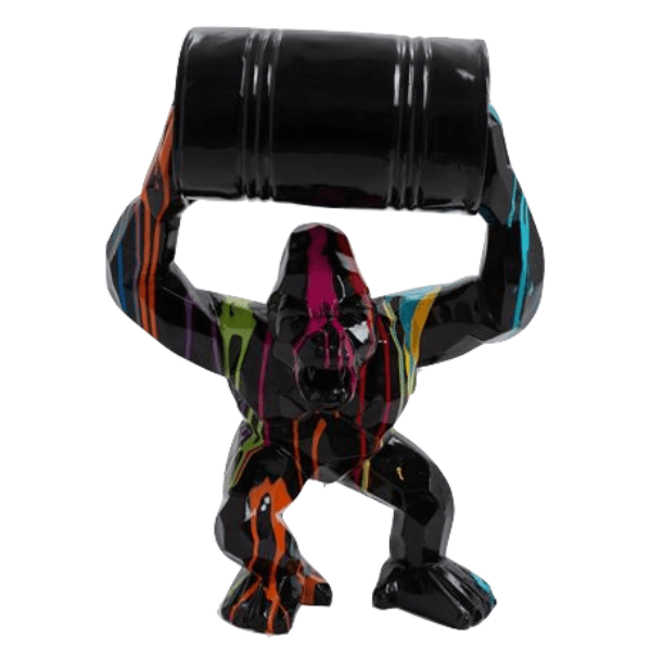Resine Sculpture Gorille 70CM Multicolore DIALO - S&C