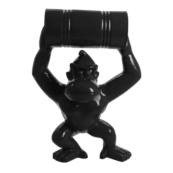 Resine Sculpture Canard 120CM Noir MATIS - S&C