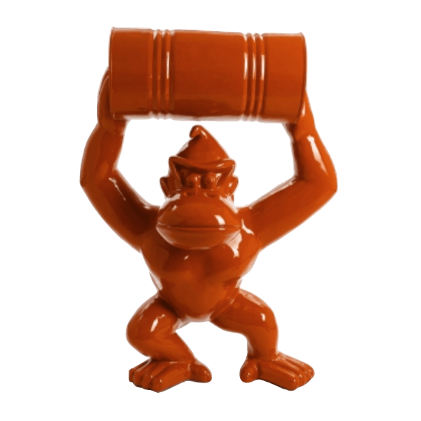 Resine Sculpture Canard 120CM Orange JALMEL - S&C