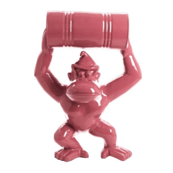 Resine Sculpture Canard 120CM Rose Clair ELDAN - S&C